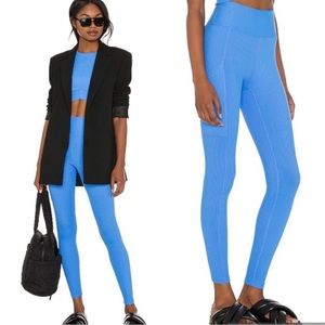 Year Of Ours Walker Legging Ribbed Pocket Club Blue Large